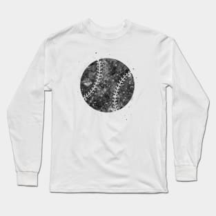 Baseball ball black and white Long Sleeve T-Shirt